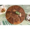 Stolik kawowy Mosaik 70 cm drewno Teak*Invicta Interior - przedsprzedaż Discount