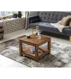 Stolik kawowy MUMBAI 60 cm drewno sheesham*WOHNLING, GERMANY Best