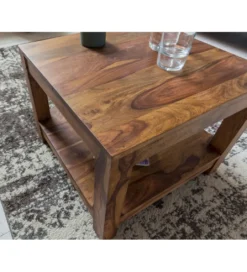 Stolik kawowy MUMBAI 60 cm drewno sheesham*WOHNLING, GERMANY Best