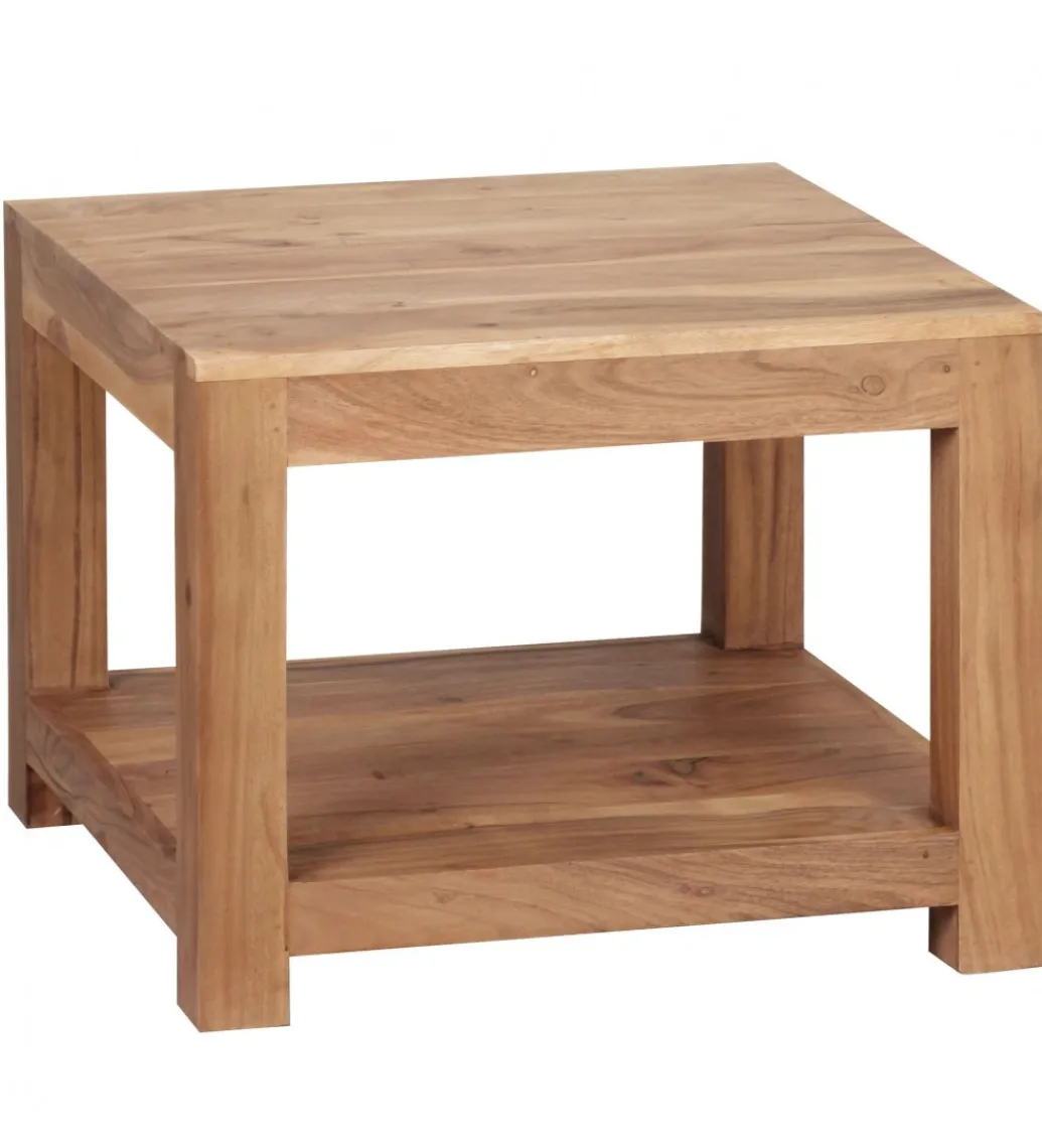 Stolik kawowy MUMBAI 60 cm drewno akacja*WOHNLING, GERMANY Clearance