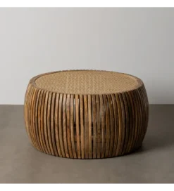 Stolik kawowy MURPI 75 cm drewno mango rattan*Zona-Design Sale