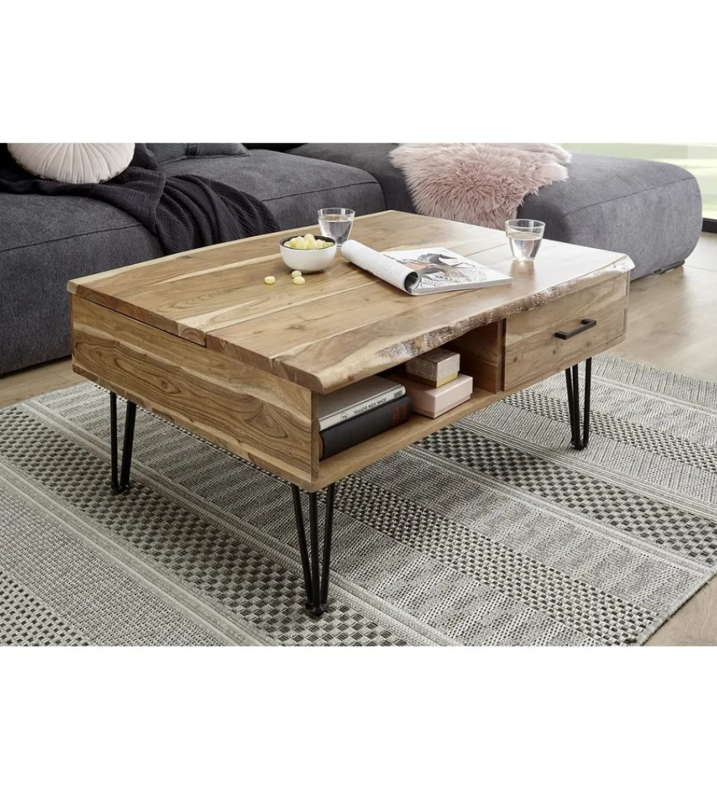 Stolik kawowy MUSTIQUE 110 cm akacja*MCA Outlet
