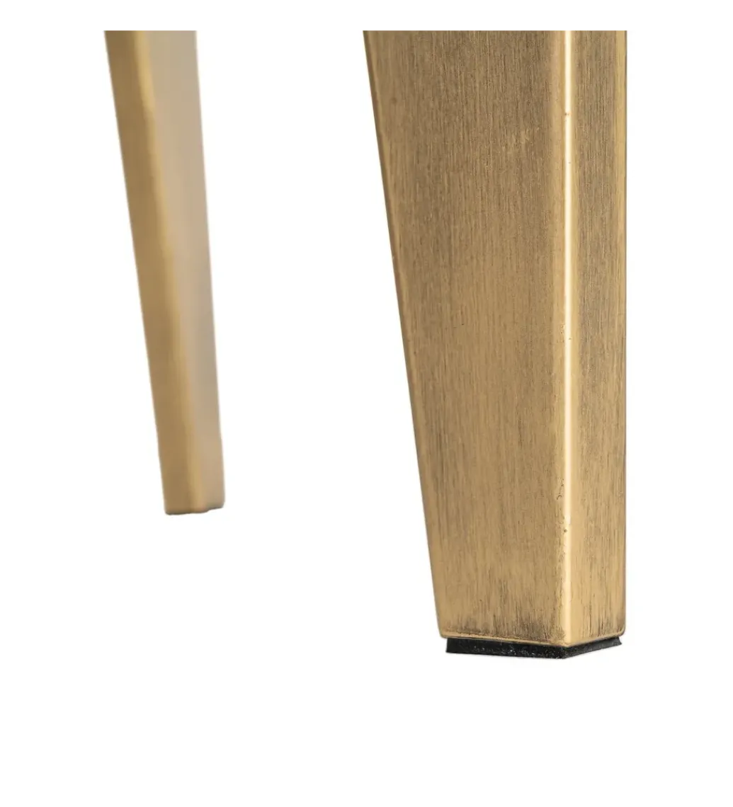 Stolik kawowy NARESTE 79 cm złoty szklany*Zona-Design Online
