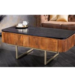 Stolik kawowy NIGATA 110 cm Drewno Mango Brąz*Invicta Interior Online