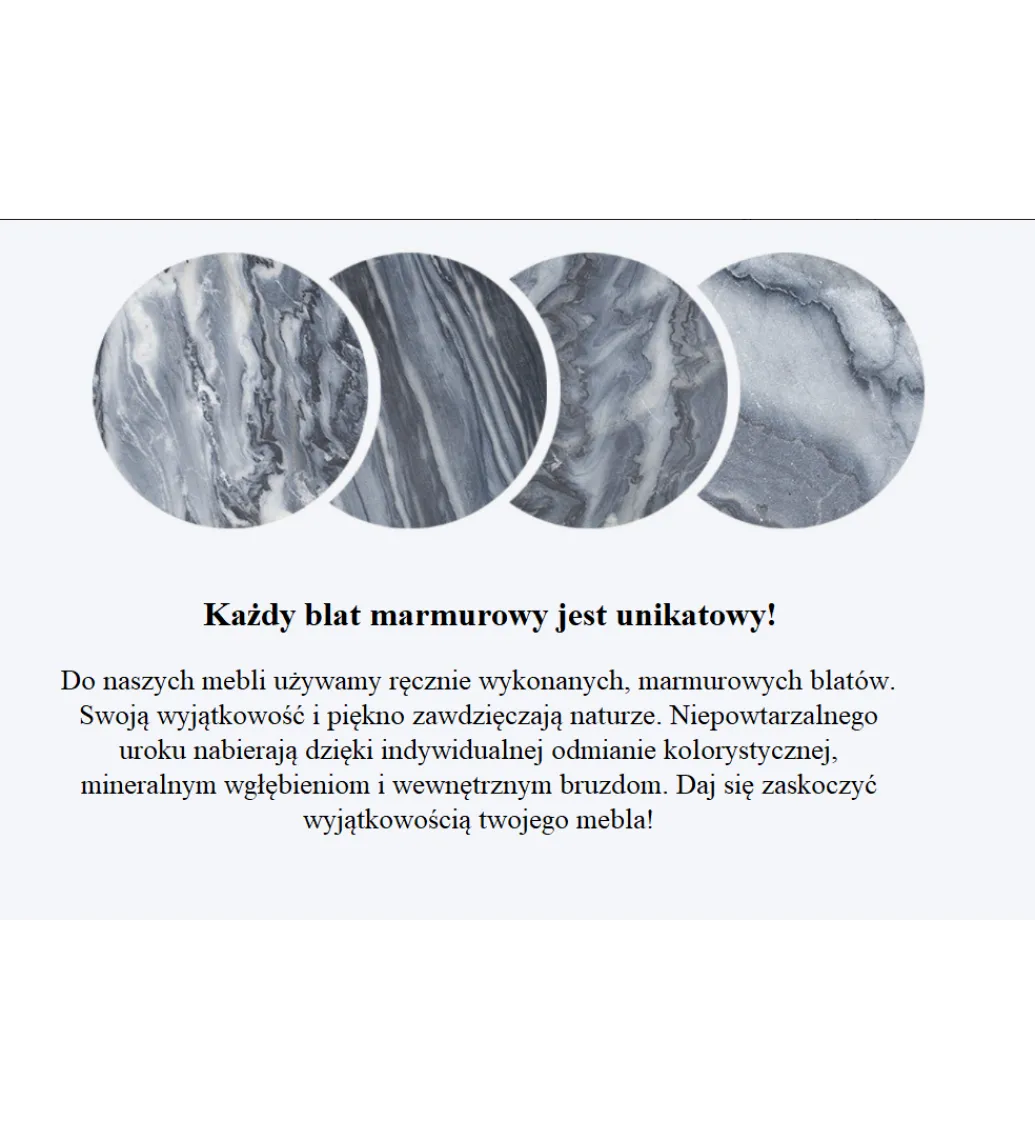 Stolik kawowy Nobil Elements set 2 marmur szary*Invicta Interior Clearance