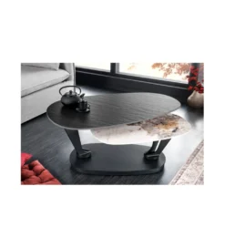 Stolik kawowy obrotowy MOVI 95 cm - 160 cm cermika optyka kamienia*Invicta Interior Outlet