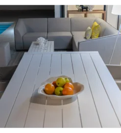 Stolik kawowy ogród BAJA IO 100 cm biały*Zona-Design Outlet