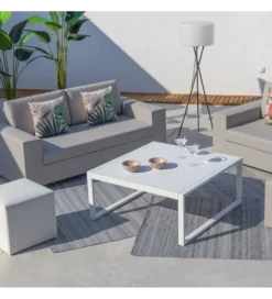 Stolik kawowy ogród BAJA IO 100 cm biały*Zona-Design Outlet