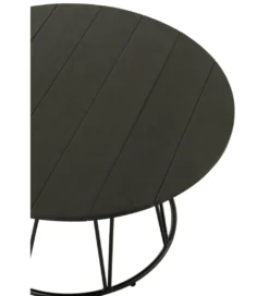 Stolik kawowy ogrodowy ZOA 80 cm czarny*J-Line Clearance