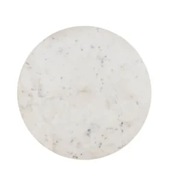 Stolik kawowy ONAKI 75 cm drewno mango marmur biały*Zona-Design New
