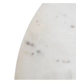 Stolik kawowy ONAKI 75 cm drewno mango marmur biały*Zona-Design New