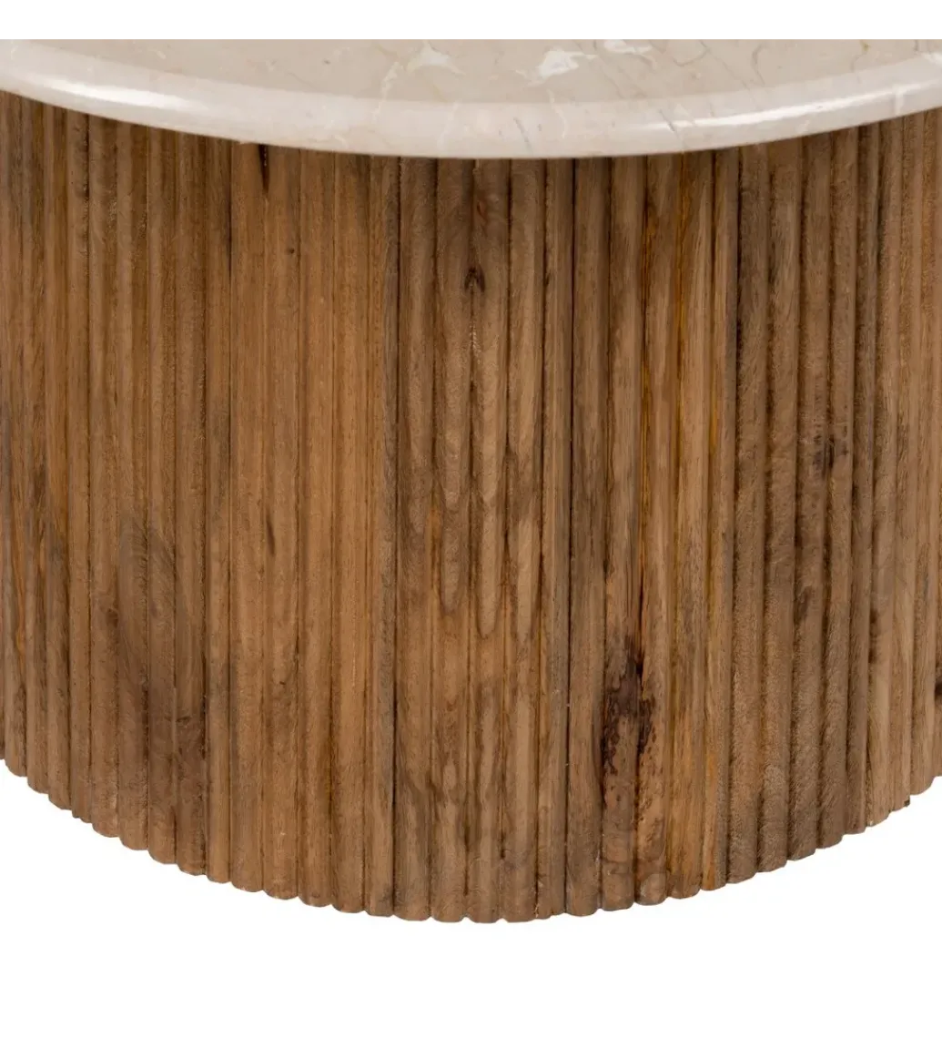 Stolik kawowy OPAK 76 cm drewno mango naturalny*Zona-Design Sale