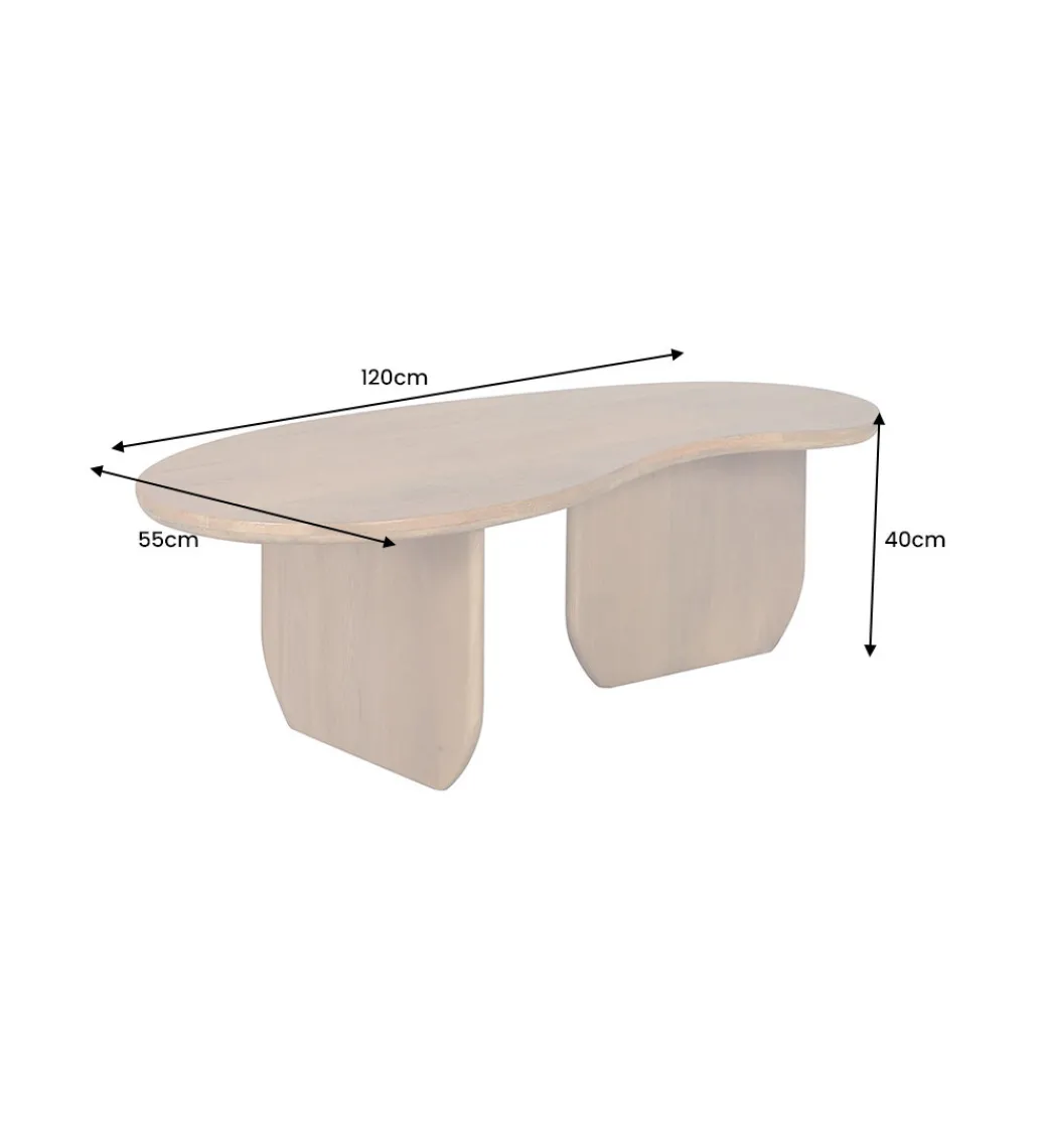 Stolik kawowy ORGANIC 120 cm drewno mango*Invicta Interior - przedsprzedaż Sale