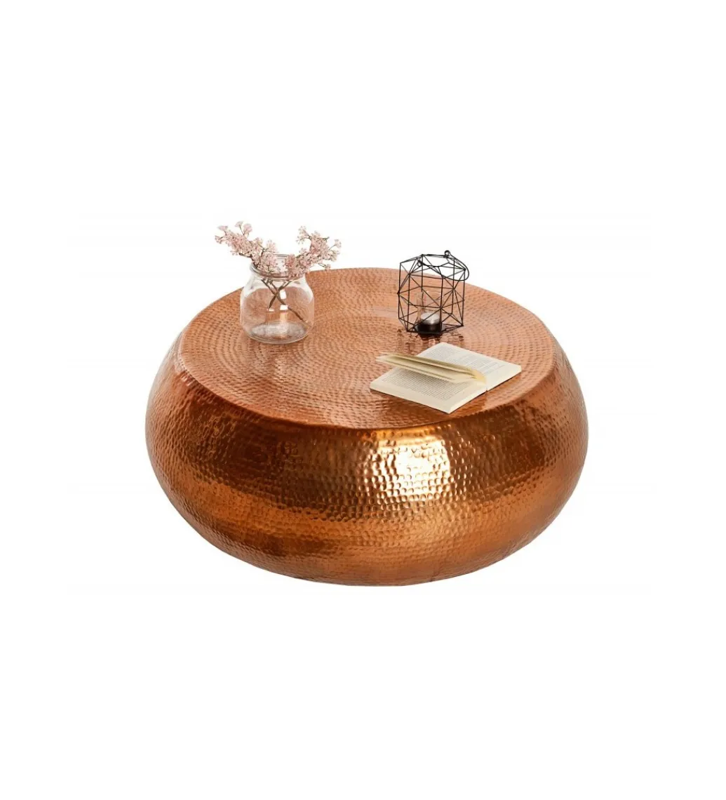 Stolik kawowy Orient 80 cm miedziany*Invicta Interior Discount