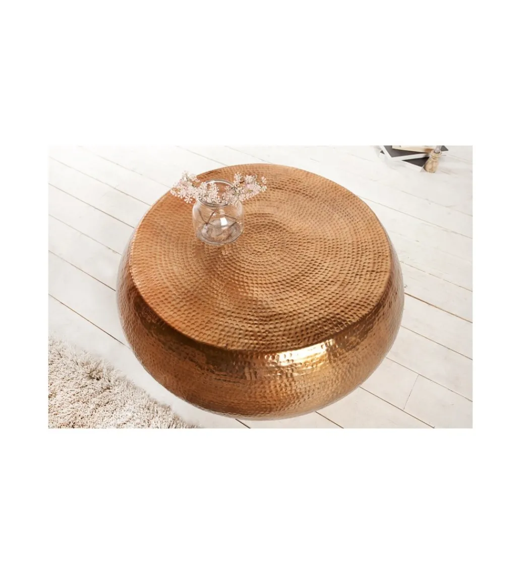 Stolik kawowy Orient 80 cm miedziany*Invicta Interior Discount
