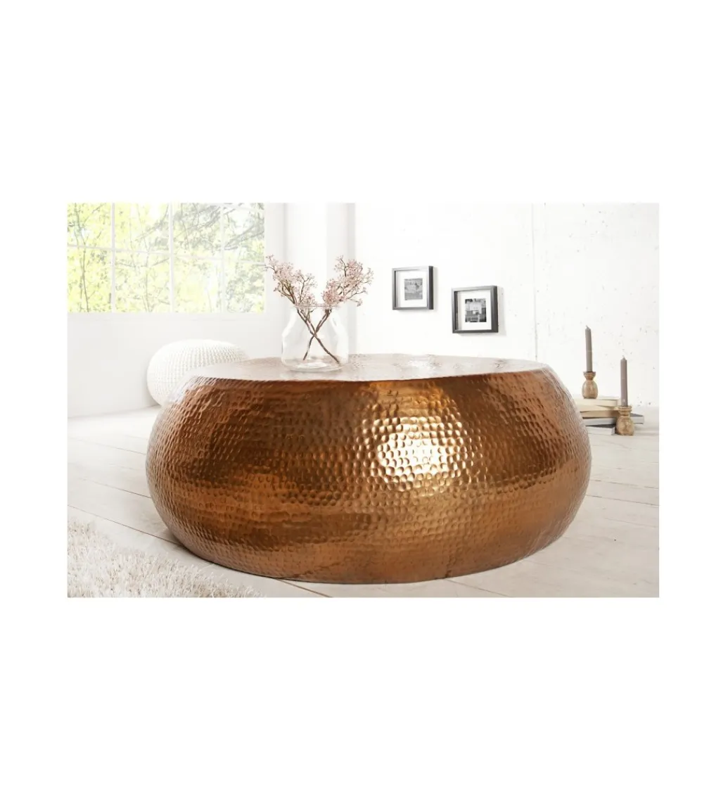 Stolik kawowy Orient 80 cm miedziany*Invicta Interior Discount