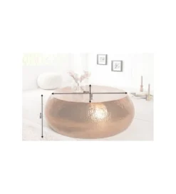 Stolik kawowy Orient 80 cm miedziany*Invicta Interior Discount