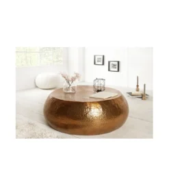 Stolik kawowy Orient 80 cm miedziany*Invicta Interior Discount