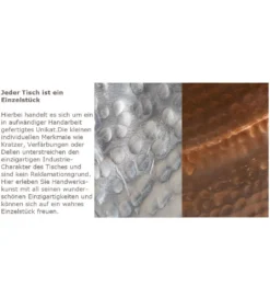 Stolik kawowy Orient 80 cm miedziany*Invicta Interior Outlet