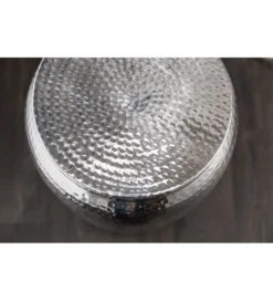 Stolik kawowy Orient 35 cm w kolorze srebrnym*Invicta Interior Hot