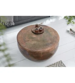 Stolik kawowy Orient II 60 cm antyczna miedź*Invicta Interior Sale
