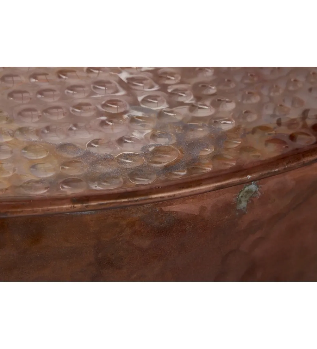 Stolik kawowy Orient II 60 cm antyczna miedź*Invicta Interior Sale