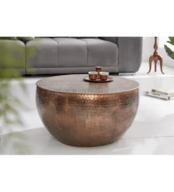 Stolik kawowy Orient II 60 cm antyczna miedź*Invicta Interior Sale