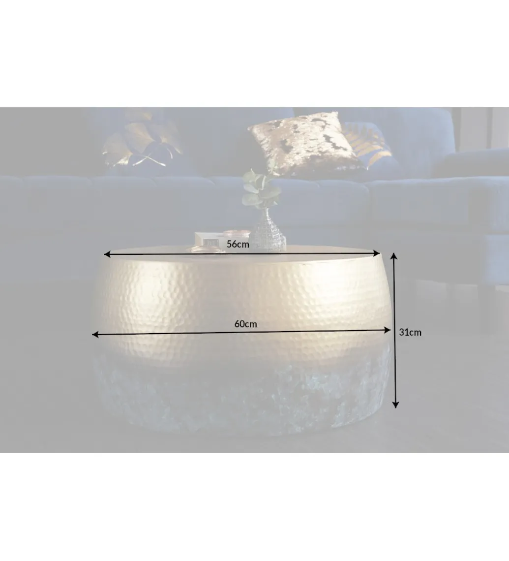 Stolik kawowy Orient III 60 cm złoty*Invicta Interior Best
