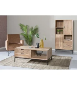 Stolik kawowy OSSLO 120 cm drewno akacja*LF-Design Discount