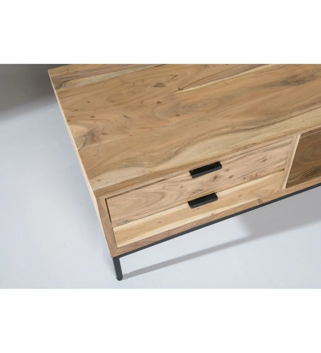 Stolik kawowy OSSLO 120 cm drewno akacja*LF-Design Discount
