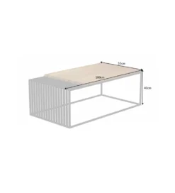 Stolik kawowy PASCAL dąb 100 cm*Invicta Interior Outlet
