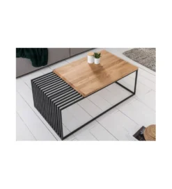 Stolik kawowy PASCAL dąb 100 cm*Invicta Interior Outlet
