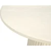Stolik kawowy PATO 50 cm drewno mango biała*LF-Design