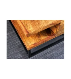 Stolik kawowy PEGU Giant 60 cm drewno sheesham*Invicta Interior