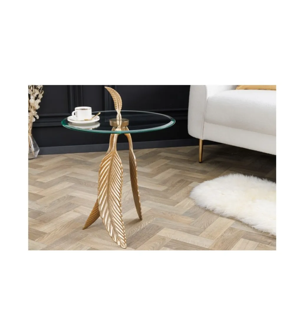 Stolik kawowy PENNA 44 cm złoty*Invicta Interior Clearance