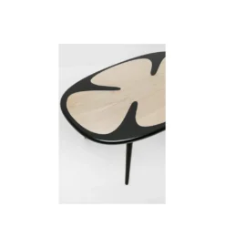 Stolik kawowy PETAL 90 cm naturalny czarny*KARE Sale