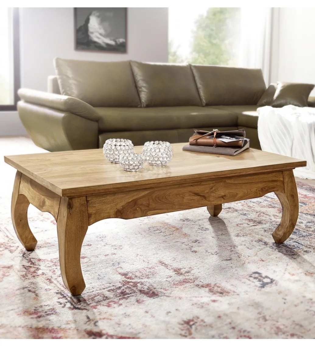 Stolik kawowy PINAR 110 cm drewno akacja*WOHNLING, GERMANY Best