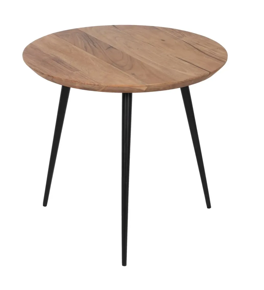 Stolik kawowy PIRLO SET II drewno akacja*Zona-Design