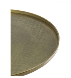 Stolik kawowy POPETA 75 cm antyczny brąz czarny*L&L New