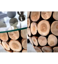 Stolik kawowy Pure Nature 70 cm drewno Teak*Invicta Interior Clearance