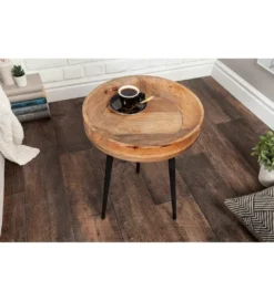 Stolik kawowy Pure Nature 35 cm naturalny mango*Invicta Interior - przedsprzedaż Discount