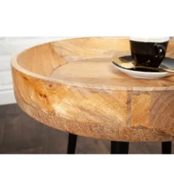 Stolik kawowy Pure Nature 35 cm naturalny mango*Invicta Interior - przedsprzedaż Discount