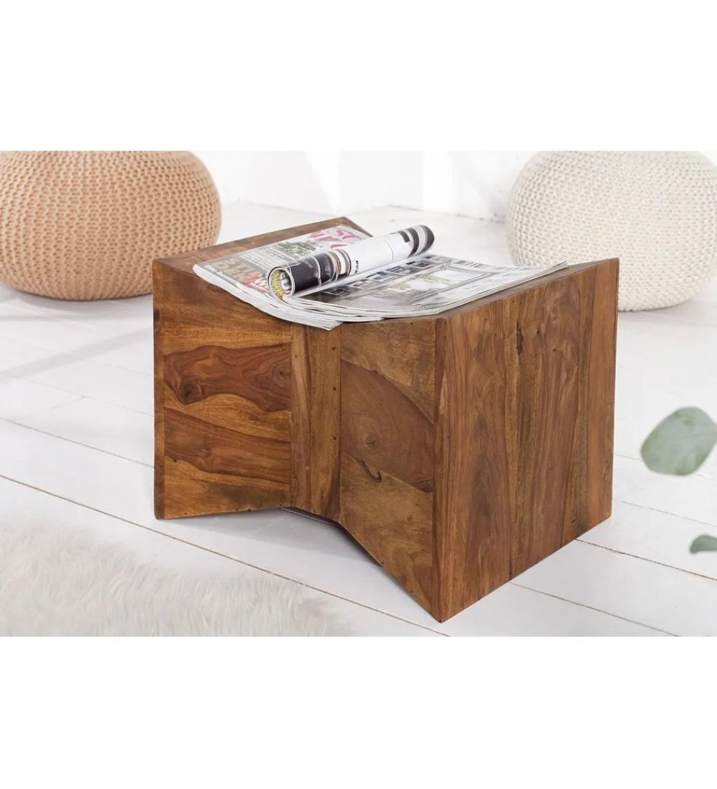 Stolik kawowy Pyramid drewno Sheesham naturalny*Invicta Interior Discount