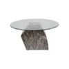 Stolik kawowy ROCKY 90 cm szary marmur*KARE Discount