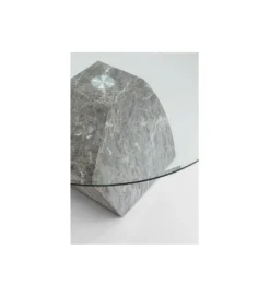 Stolik kawowy ROCKY 90 cm szary marmur*KARE Discount
