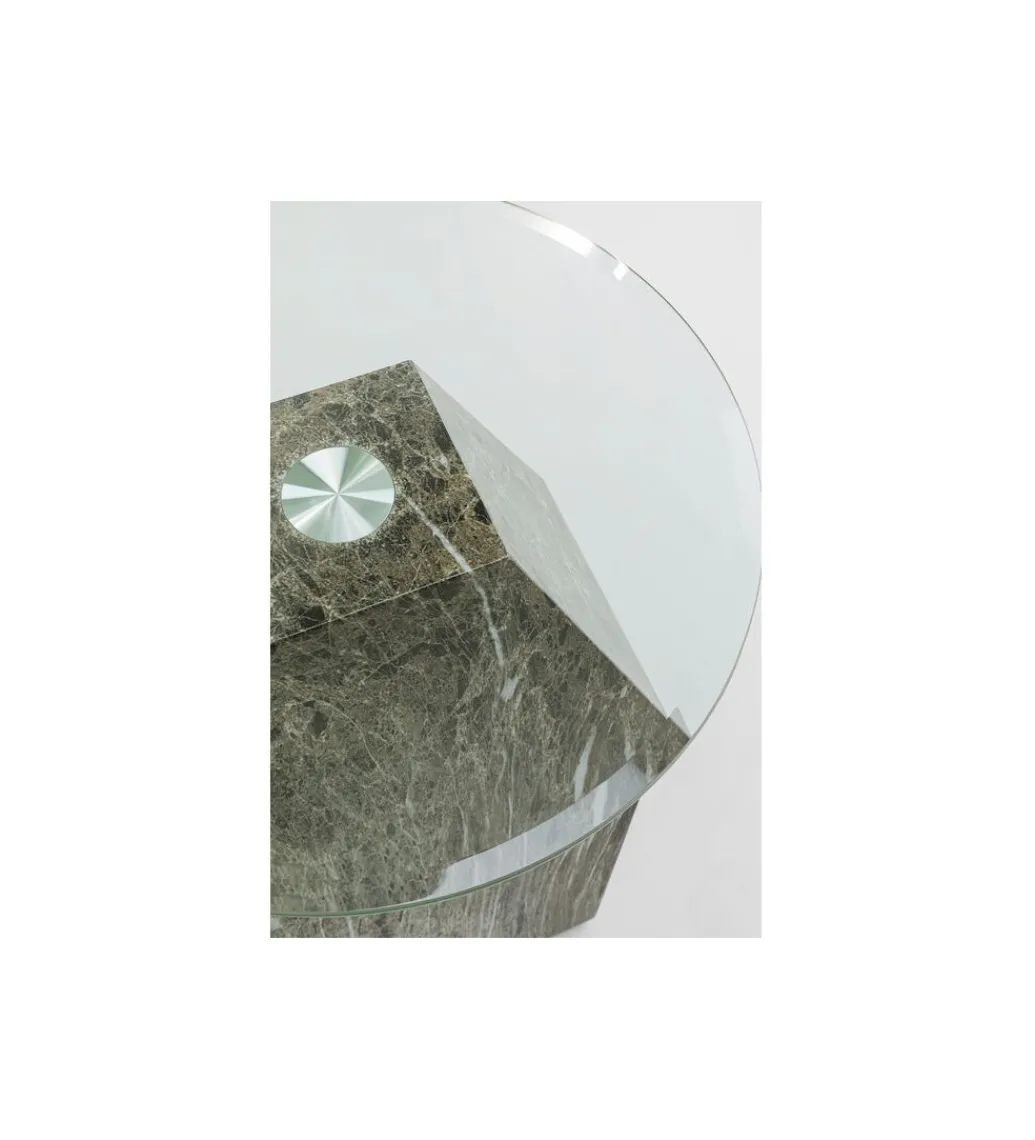 Stolik kawowy ROCKY 45 cm szary marmur*KARE