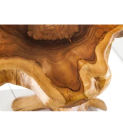Stolik kawowy ROOT 70 cm drewno teak naturalny*Invicta Interior - przedsprzedaż
