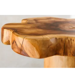 Stolik kawowy ROOT 70 cm drewno teak naturalny*Invicta Interior - przedsprzedaż