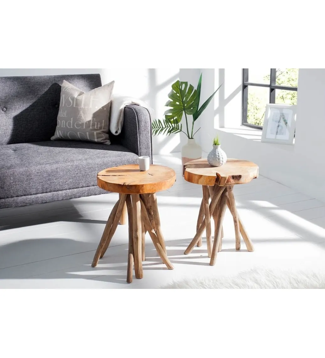 Stolik kawowy Root drewno Teak*Invicta Interior Online