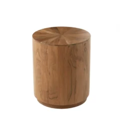 Stolik kawowy ROUND 45 cm drewno akacja naturalny*J-Line New